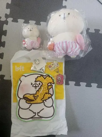 친구는 곰 봉제 인형 텐진 손수건 핑 배치 아크릴 키링