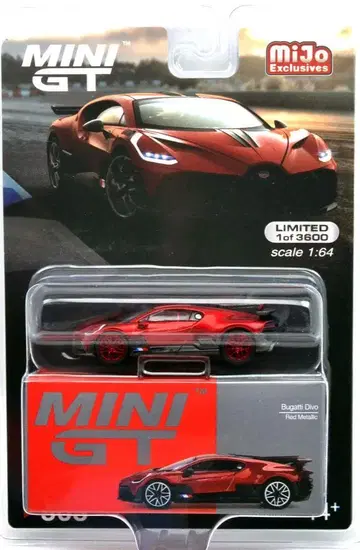 MINI GT 부가티 디보 (레드 메탈릭) 체이스 카