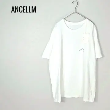 ANCELLM 2024 봄/여름 자수 티셔츠 화이트