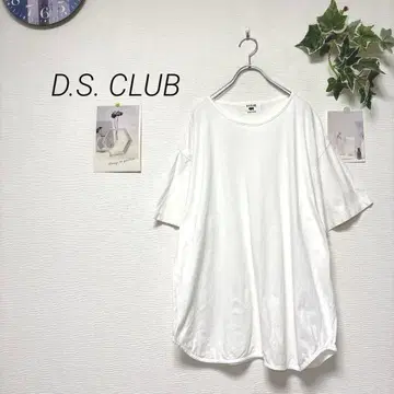 9191-1 D.S. CLUB 티셔츠 반팔 튜닉 티셔츠 무지