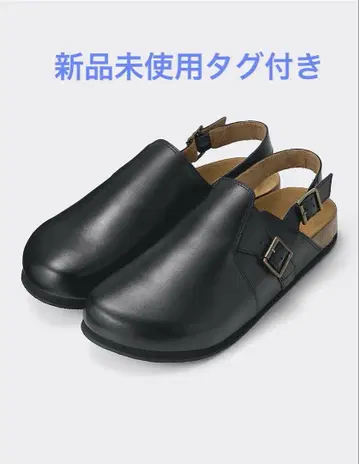 미사용 새상품 택 포함 GU 가죽 클로그 샌들 26cm