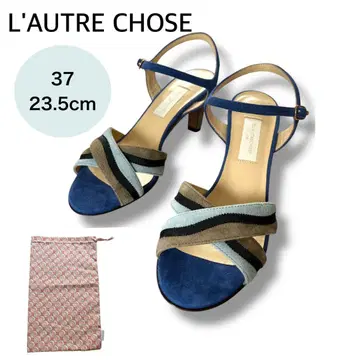 L'AUTRE CHOSE 로트레쇼즈 스웨이드 스트랩 샌들, 가방 포함