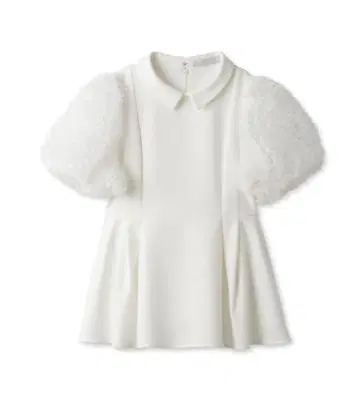 CELFORD 카라 부착 블라우스 36 WHT