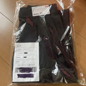 유니클로 울트라 스트레치 액티브 와이드 팬츠 M 표시 사이즈 블랙
