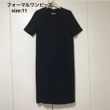 블랙 포멀 원피스 반팔 원피스 11