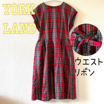 YORKLAND 타탄 체크 원피스 빈티지 노다메 칸타빌레