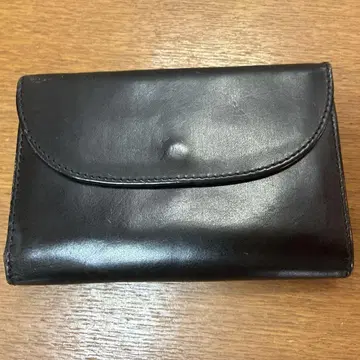 백악관 콕스 가죽 접이식 지갑 블랙