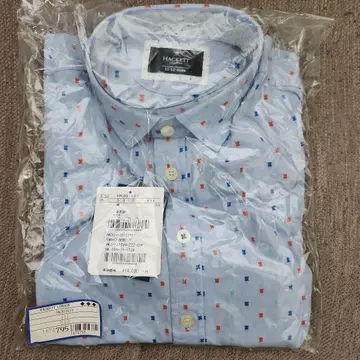 11-12세 남자용 HACKETT 자수 디자인 셔츠 Y11 스카이블루
