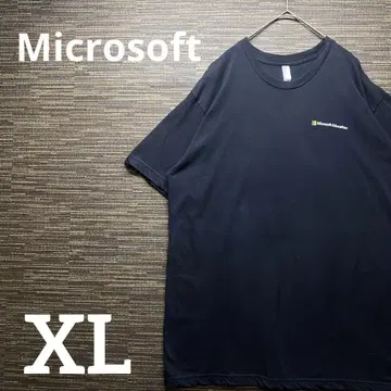 Microsoft 티셔츠 XL 사이즈 블랙 Windows 기업 Y2K