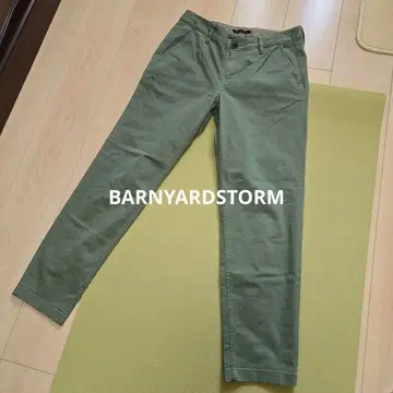 BARNYARD STORM 올리브 그린 치노 팬츠