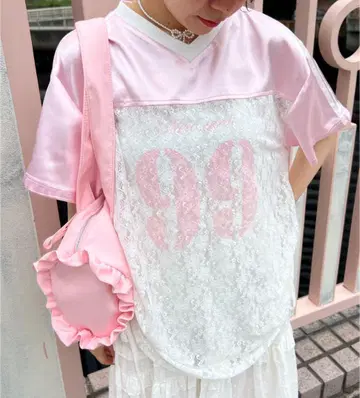 WC 레이스 티셔츠