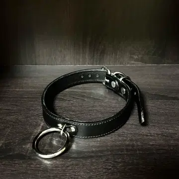 초커 링 포함 천연 가죽 블랙 펑크 패션 지뢰계 서브컬처