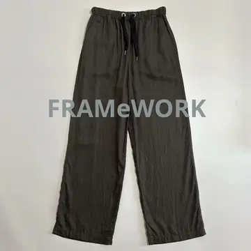 FRAMeWORK 프레임워크 린넨 레이온 드로스트 팬츠 38