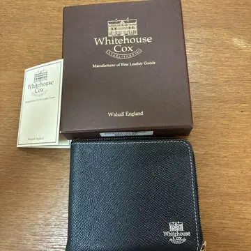 Whitehouse Cox 코인 케이스 네이비 x 블랙