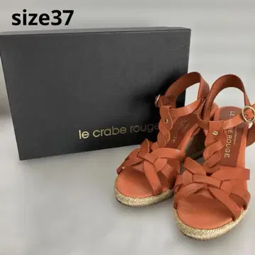 오렌지 샌들 박스 포함 사이즈 37