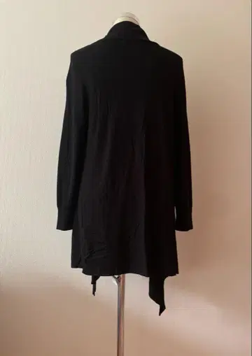 블랙 긴팔 롱 가디건