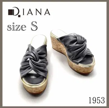 Diana 펌프스 샌들 통굽 플랫폼 블랙 1953