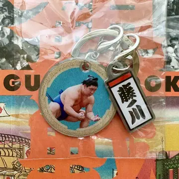스모 가챠 더블 참 메탈 키링 후지노카와