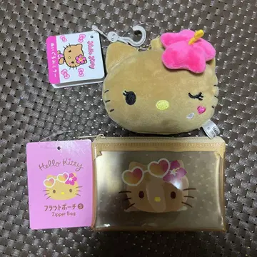 키티 봉제 인형 거울 하이비스커스
