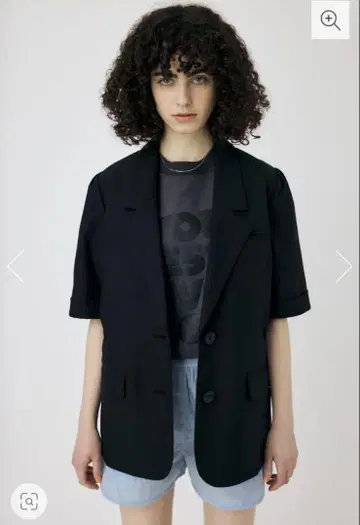 MOUSSY SHORT SLEEVE 테일러드 자켓