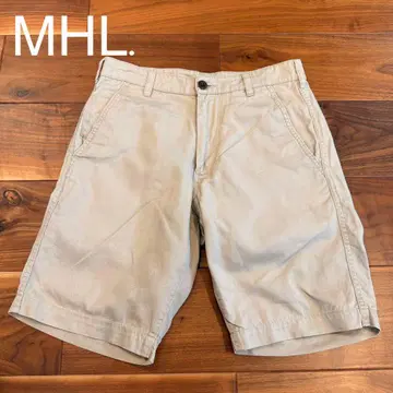MHL. 마가렛 호웰 베이지 숏 하프 팬츠