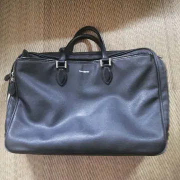 Samsonite 블랙 가죽 비즈니스 백