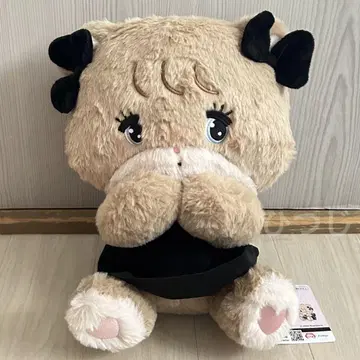 mikko BLACK RIBBON BIG 봉제 인형 라떼 미코