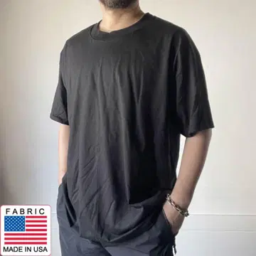 새상품 90s Hanes 반팔 블랭크 티셔츠 블랙 XL 블랙