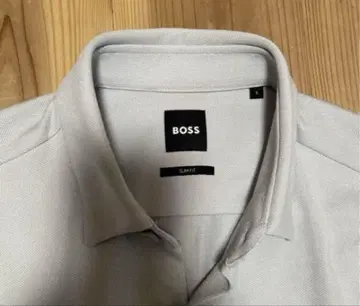 BOSS 긴팔 셔츠 S 라이트 그레이