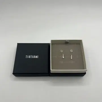 쥬얼리 츠츠미 K10 핑크 골드 귀걸이 큐빅 지르코니아