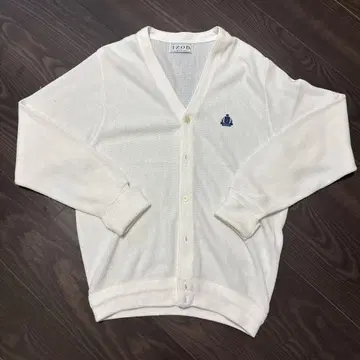 IZOD 화이트 가디건 V넥