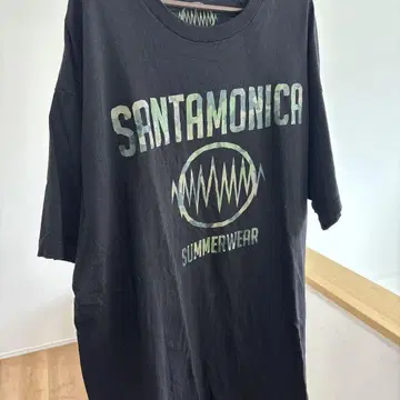 SANTAMONICA 블랙 티셔츠 썸머 의류
