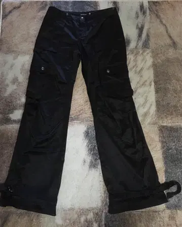 00s Y2K DKNY Dana Carran 기믹 테크 팬츠 S 본지티