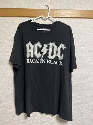 AC/DC BACK IN BLACK 티셔츠 XL 블랙