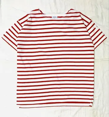 그라마티코 보더 티셔츠 빨간색 화이트 보트넥 js.luxe 구매