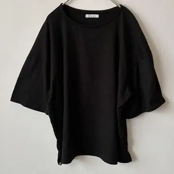 이로노히 돌먼 슬리브 티셔츠 L 사이즈 블랙 루즈한 봄/여름 초가을