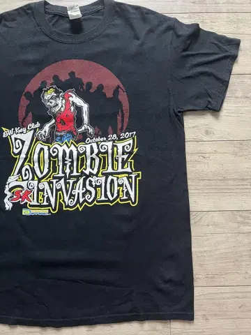2017 ZOMBIE INVASION 이벤트 티셔츠 프레스티지 어패럴 M