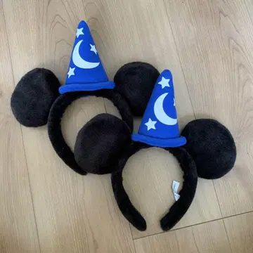 미키 귀 마법사 모자 머리띠