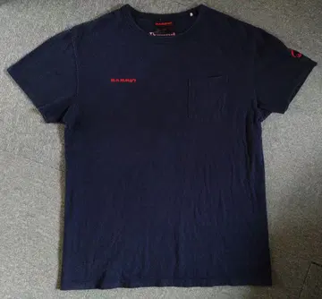 MAMMUT 티셔츠 L 네이비 마무트 한정판