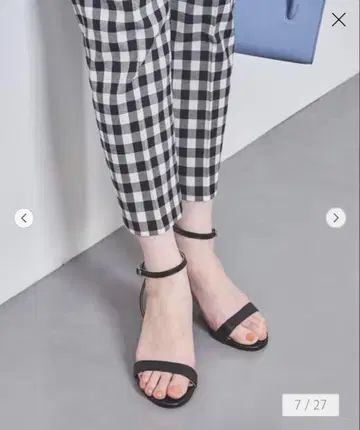 UNITED ARROWS 앵클 벨트 청키 샌들 24.5cm