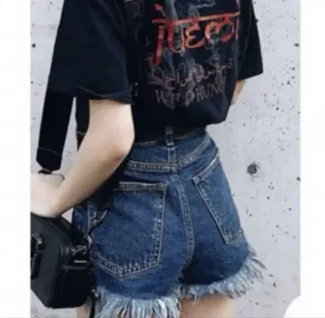 완판템! 인기! moussy 프린지 데님 숏 팬츠