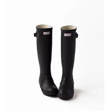 HUNTER 블랙 롱 레인부츠 23.5cm 기쿠치 교코