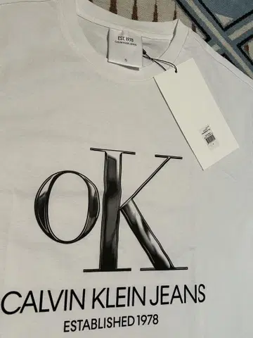 CALVIN KLEIN JEANS 티셔츠 화이트