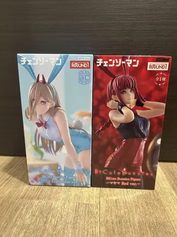 라운드 원 한정판 체인소 맨 BiCute Bunnies 파워 마키마