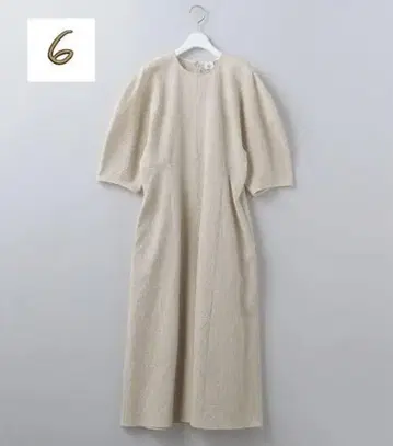 <6(ROKU)>COTTON Dobby DRESS/원피스