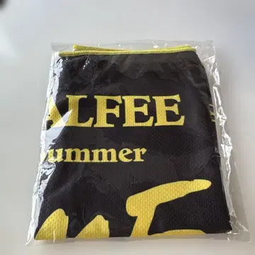 THE ALFEE 메쉬 타월 블랙과 옐로우 컬러의 시원한 메쉬 타월