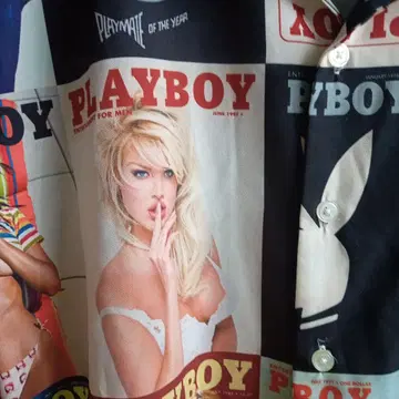 PLAYBOY 오픈 카라 셔츠