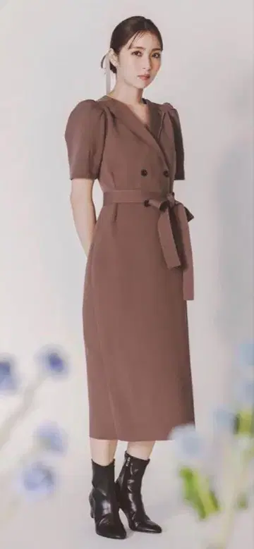 셀포드 트렌치풍 니트 타이트 원피스 MOC 36