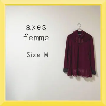 1-722 엑시즈팜 레이스 터틀넥 상의