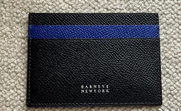 BARNEYS NEW YORK 가죽 카드 케이스 블랙/파랑(할인 가능)